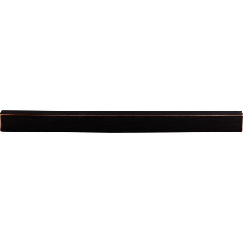 Top Knobs Modern Metro Tab Pull 12" c-c in Tuscan Bronze