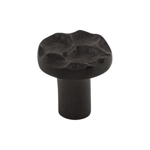 Top Knobs Cobblestone Round Knob 1 1/8" in Coal Black