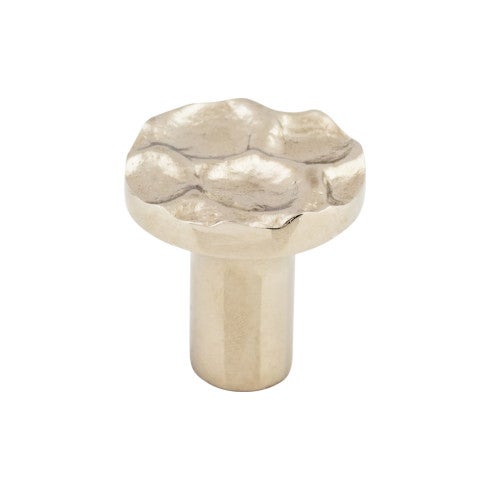 Top Knobs Cobblestone Round Knob 1 1/8" in Polished Nickel