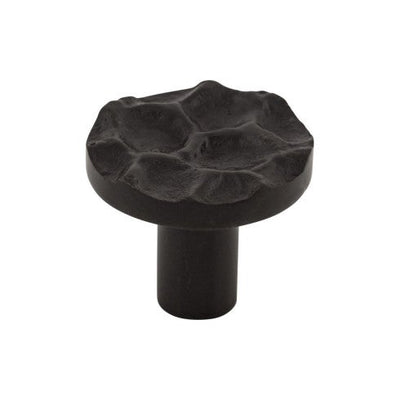 Top Knobs Cobblestone Round Knob 1 3/8" in Coal Black
