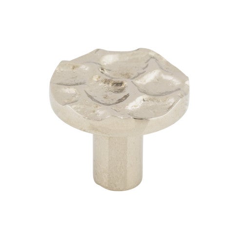 Top Knobs Cobblestone Round Knob 1 3/8" in Polished Nickel
