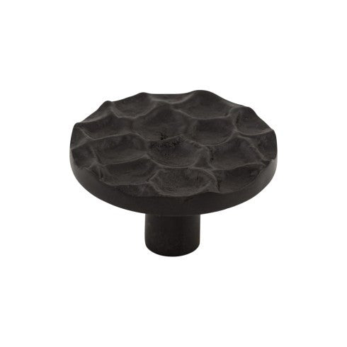 Top Knobs Cobblestone Round Knob 1 15/16" in Coal Black