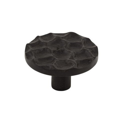 Top Knobs Cobblestone Round Knob 1 15/16" in Coal Black