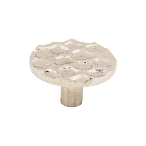 Top Knobs Cobblestone Round Knob 1 15/16" in Polished Nickel