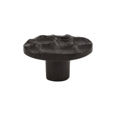 Top Knobs Cobblestone Oval Knob 2" in Coal Black