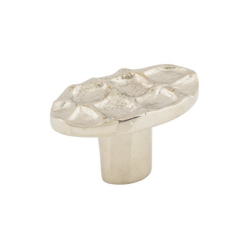 Top Knobs Cobblestone Oval Knob 2" in Polished Nickel