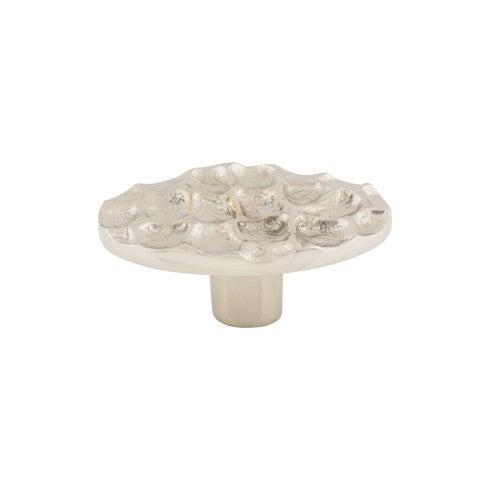 Top Knobs Cobblestone Oval Knob 2 5/8" in Polished Nickel