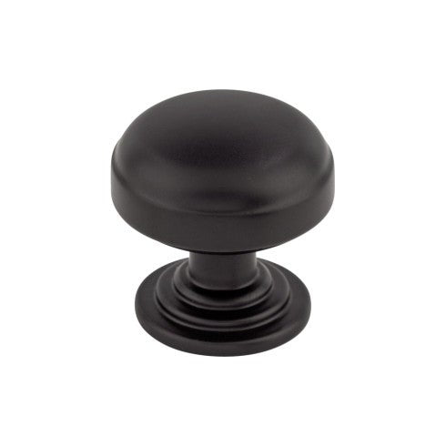 Top Knobs Ellis Knob 1 1/4" in Flat Black