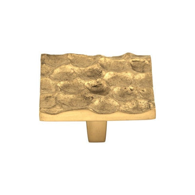 Top Knobs Cobblestone Square Knob 1 15/16" in Polished Brass