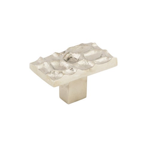 Top Knobs Cobblestone Rectangle Knob 1 7/8" in Polished Nickel