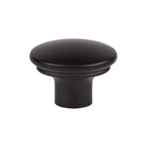 Top Knobs Julian Oval Knob 1 3/8" in Flat Black