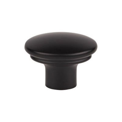 Top Knobs Julian Oval Knob 1 3/8" in Flat Black