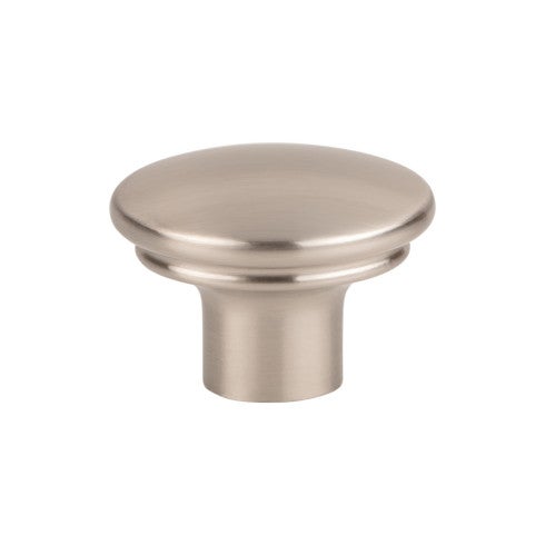Top Knobs Julian Oval Knob 1 3/8" in Brushed Satin Nickel