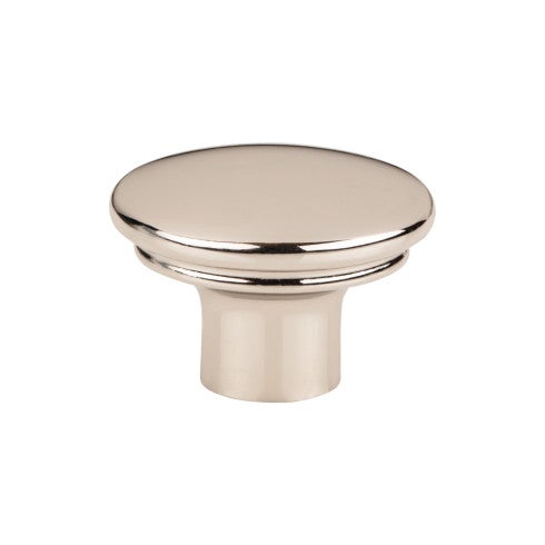 Top Knobs Julian Oval Knob 1 3/8" in Polished Nickel