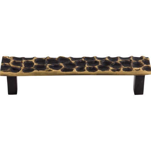Top Knobs Cobblestone Pull 5 1/16" c-c in Brass Antique