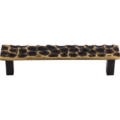 Top Knobs Cobblestone Pull 5 1/16" c-c in Brass Antique