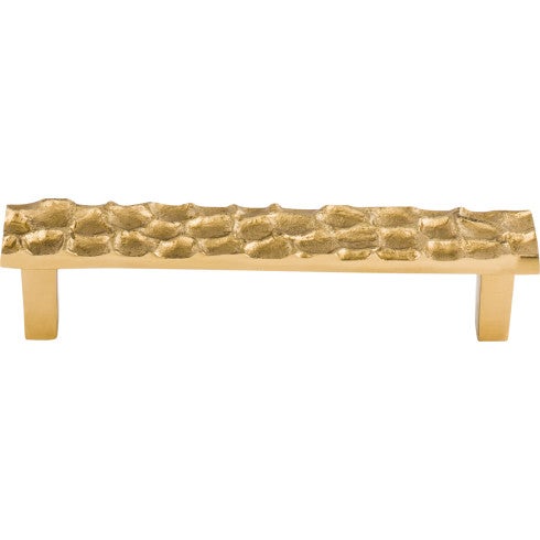 Top Knobs Cobblestone Pull 5 1/16" c-c in Polished Brass