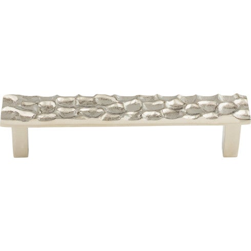Top Knobs Cobblestone Pull 5 1/16" c-c in Polished Nickel