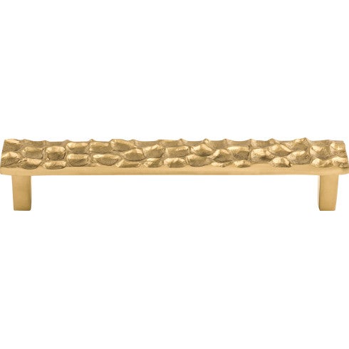 Top Knobs Cobblestone Pull 6 5/16" c-c in Polished Brass