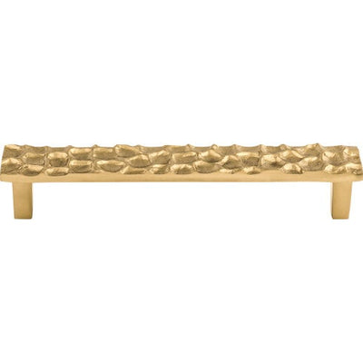 Top Knobs Cobblestone Pull 6 5/16" c-c in Polished Brass