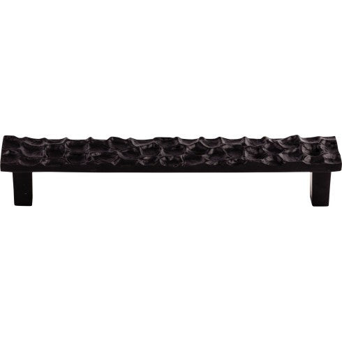 Top Knobs Cobblestone Pull 6 5/16" c-c in Coal Black