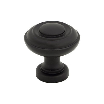 Top Knobs Ulster Knob 1 1/4" in Flat Black