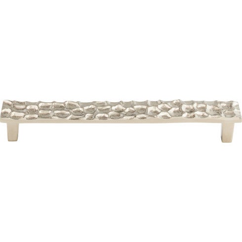 Top Knobs Cobblestone Pull 7 9/16" c-c in Polished Nickel