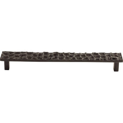 Top Knobs Cobblestone Pull 8 13/16" c-c in Coal Black