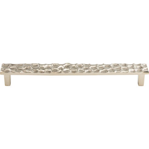 Top Knobs Cobblestone Pull 8 13/16" c-c in Polished Nickel