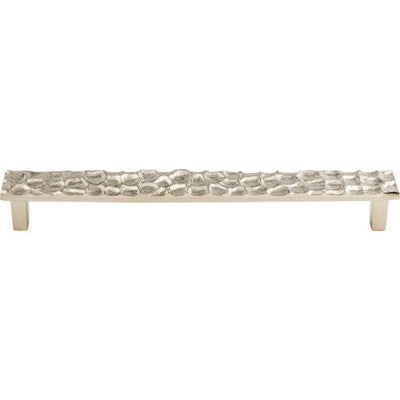 Top Knobs Cobblestone Pull 8 13/16" c-c in Polished Nickel