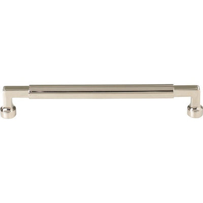 Top Knobs Cumberland Pull 7 9/16" c-c in Polished Nickel