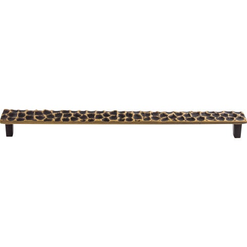 Top Knobs Cobblestone Pull 12 9/16" c-c in Brass Antique