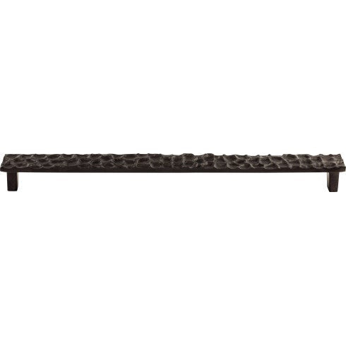 Top Knobs Cobblestone Pull 12 9/16" c-c in Coal Black