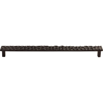 Top Knobs Cobblestone Pull 12 9/16" c-c in Coal Black