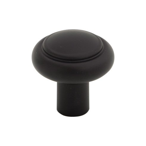 Top Knobs Clarence Knob 1 1/4" in Flat Black