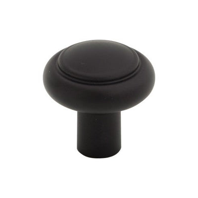 Top Knobs Clarence Knob 1 1/4" in Flat Black