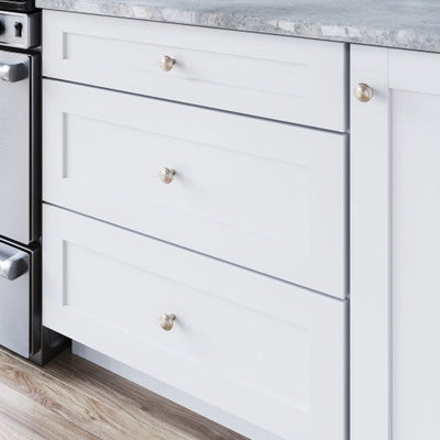Top Knobs Clarence Knob 1 1/4" in Brushed Satin Nickel
