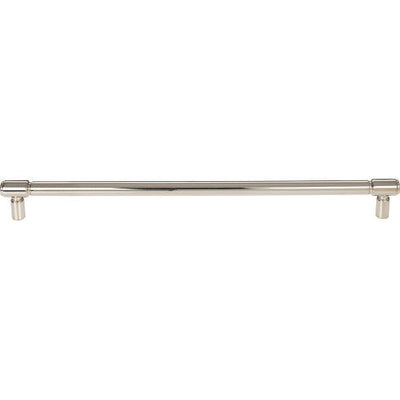 Top Knobs Clarence Pull 12" c-c in Polished Nickel