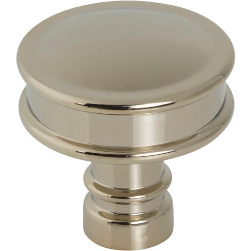 Top Knobs Cranford Knob 1 1/4" in Polished Nickel