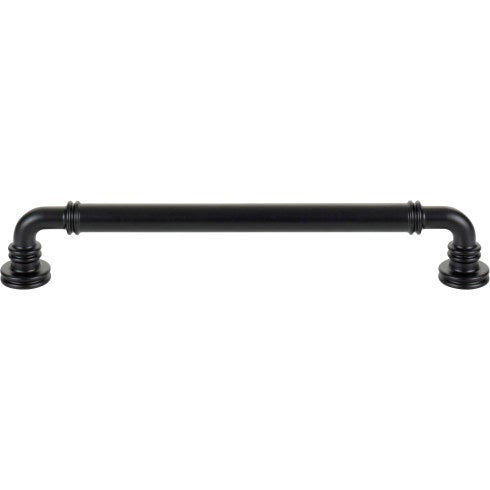 Top Knobs Cranford Pull 7 9/16" c-c in Flat Black