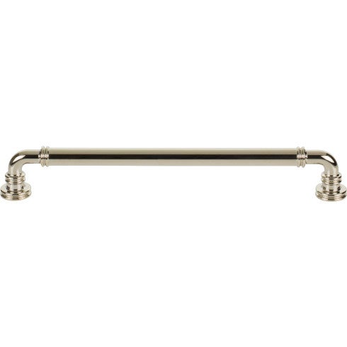 Top Knobs Cranford Pull 8 13/16" c-c in Polished Nickel