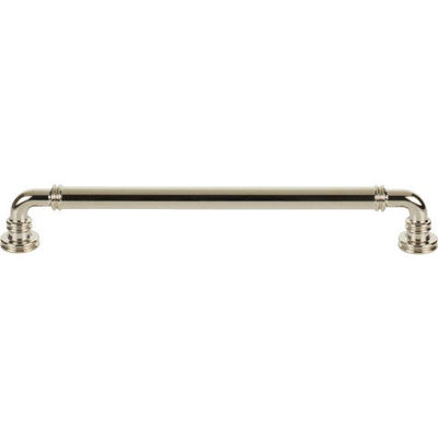 Top Knobs Cranford Pull 8 13/16" c-c in Polished Nickel