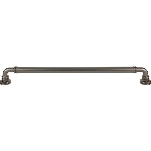 Top Knobs Cranford Pull 18" c-c Appliance Pull in Ash Gray