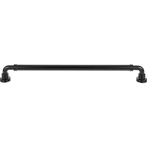 Top Knobs Cranford Pull 18" c-c Appliance Pull in Flat Black