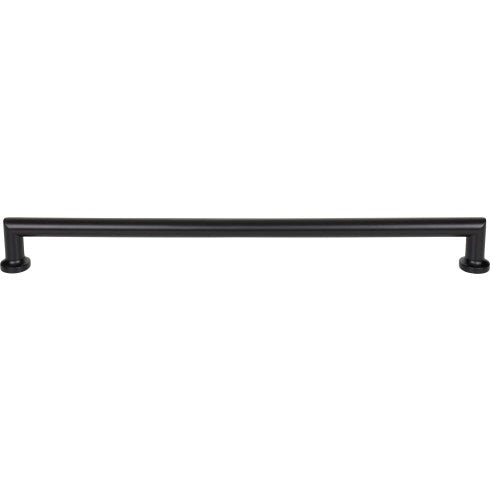 Top Knobs Morris Pull 18" c-c Appliance Pull in Flat Black