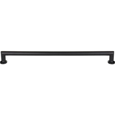 Top Knobs Morris Pull 18" c-c Appliance Pull in Flat Black
