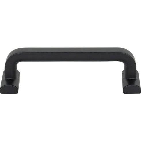Top Knobs Harrison Pull 3 3/4" c-c in Flat Black