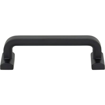 Top Knobs Harrison Pull 3 3/4" c-c in Flat Black