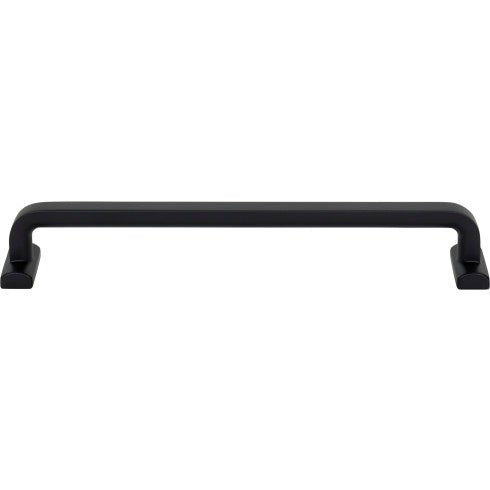 Top Knobs Harrison Pull 7 9/16" c-c in Flat Black