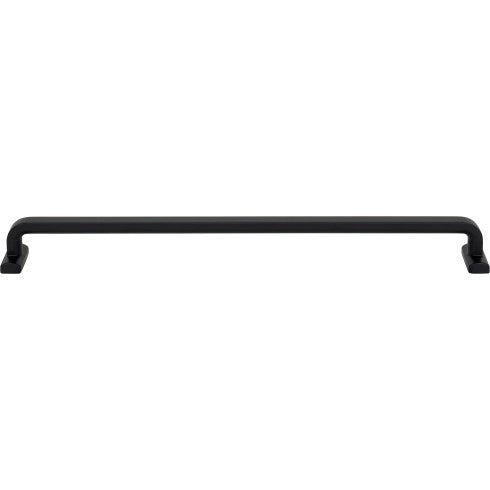 Top Knobs Harrison Pull 12" c-c in Flat Black